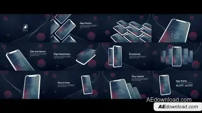 Mobile App Promo | UI Prsentation Video Displays template preview