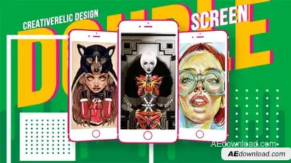 Mobile App Ui Promo Video Displays template preview