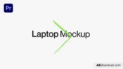 Mockup Laptop Premiere Pro Premiere Pro template preview
