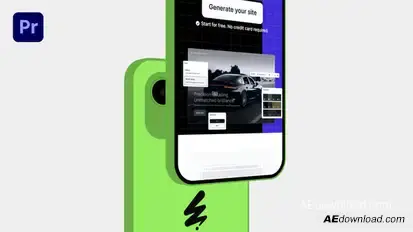 Mockup Phone Premiere Pro Premiere Pro template preview