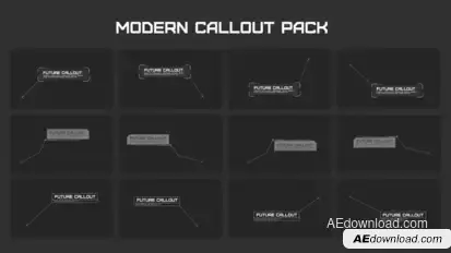 Modern Callout Packs Video Displays template preview