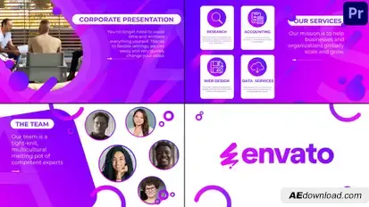 Modern Corporate Presentation for Premiere Pro Premiere Pro template preview