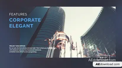 Modern Corporate Slideshow Video Displays template preview