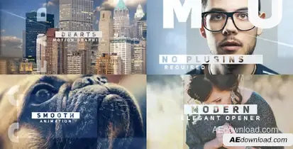 Modern Elegant Opener Video Displays template preview