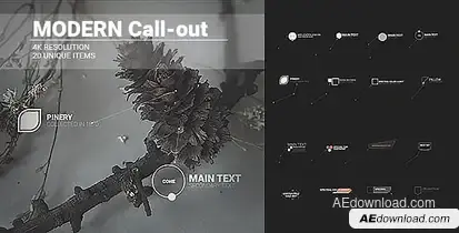 Modern HUD Call-outs/ UI Placeholders Digital Interface Placeholders/ Futuristic Simple elements Video Displays template preview