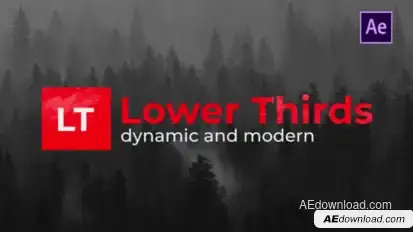 Modern Lower Thirds Premiere Pro template preview