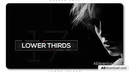 Modern Lower Thirds Pack Video Displays template preview