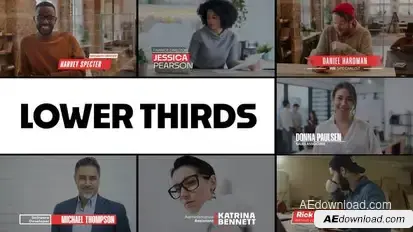 Modern Lower Thirds | Premiere Pro Premiere Pro template preview