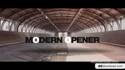Modern Opener Video Displays template preview