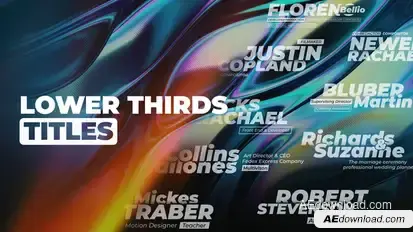 Modern Overlap Lower Thirds Premiere Pro template preview
