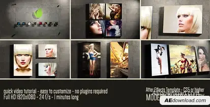 Modern Photo Gallery Video Displays template preview