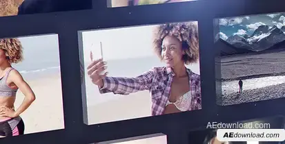 Modern Portfolio Video Displays template preview