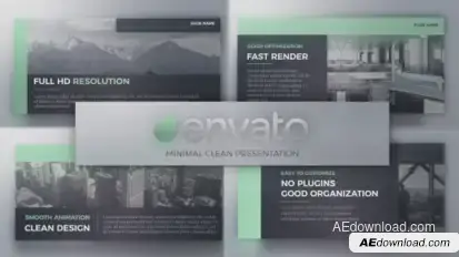 Modern Presentation Video Displays template preview