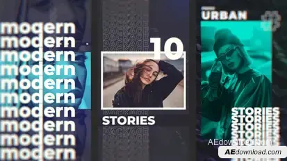 Modern Stories Video Displays template preview