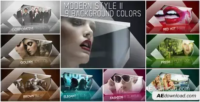 Modern Style II Video Displays template preview