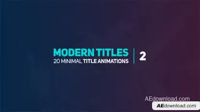 Modern Titles 2 Video Displays template preview