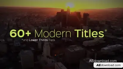 Modern Titles and Lower Thirds Video Displays template preview
