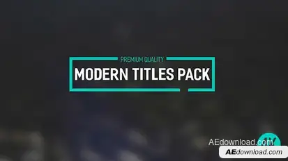 Modern Titles Pack II Video Displays template preview