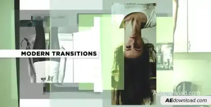 Modern Transitions 5 Pack Volume 5 Video Displays template preview