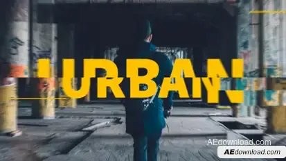 Modern Urban Slideshow Premiere Pro template preview