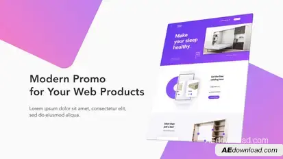 Modern Website Promo Video Displays template preview