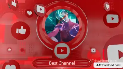 Modern Youtube Intro Premiere Pro template preview