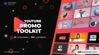 Modern Youtube Promo Toolkit Video Displays template preview