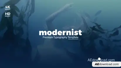 Modernist Premium Typography Video Displays template preview