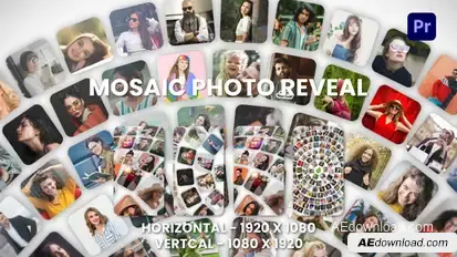 Mosaic Intro | carousel | carousel Slideshow Premiere Pro template preview