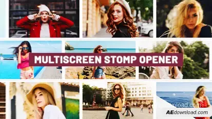 Mosaic Collage Premiere Pro template preview