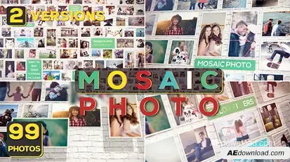Mosaic Photo Video Displays template preview