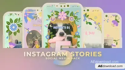 Mothers Day Vertical Instagram Stories Premiere MOGRT Premiere Pro template preview