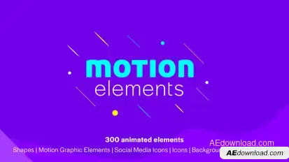Motion Elements Video Displays template preview