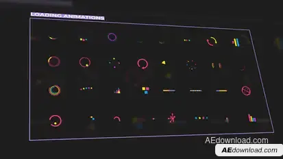 Motion Graphic Effects Video Displays template preview