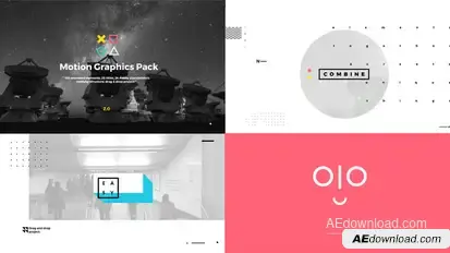 Motion Graphics Pack Video Displays template preview