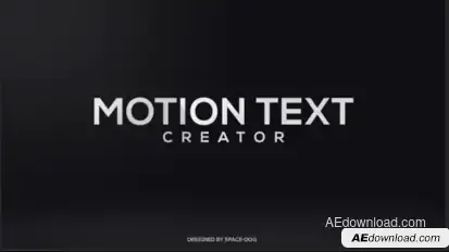 Motion Text Creator Video Displays template preview