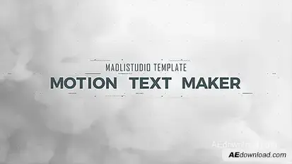 Motion Text Maker Video Displays template preview