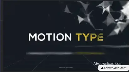 Motion Type Text Video Displays template preview