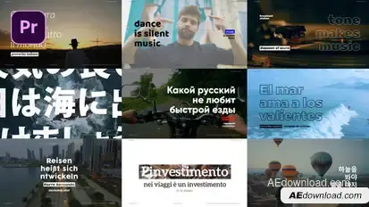 Promo Typography - Text Animation Premiere Pro template preview