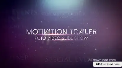 Motivation trailer Video Displays template preview