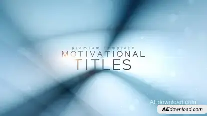 Motivational Titles Video Displays template preview
