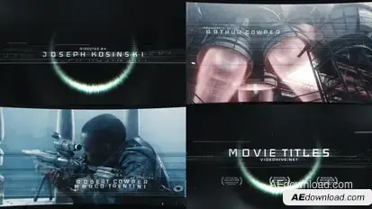 Movie Titles Video Displays template preview