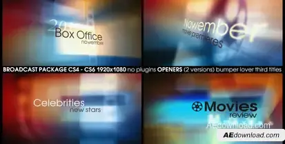 Movies Review Video Displays template preview