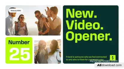 Multi Frame Intro Premiere Pro template preview