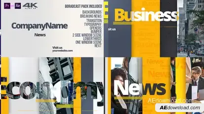 Multi Functional Broadcast Pack Video Displays template preview
