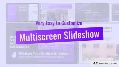 Multi Screen Slideshow MOGRT Premiere Pro template preview