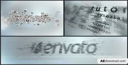 Multi Video & Multi Text Logo Formation Video Displays template preview