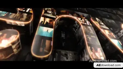Multi Video Logo Video Displays template preview