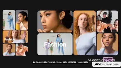 Multiframe Slideshow Premiere Pro template preview