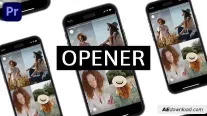 Multiscreen Instagram TikTok Opener | Split Screen Slideshow | MOGRT Premiere Pro template preview